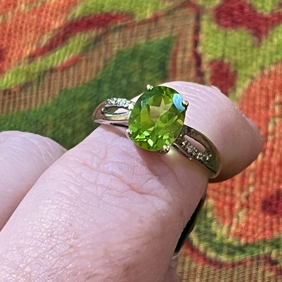 Kay Jewelers Jewelry - Chuck Clemency Green Peridot Sterling Silver 925 Designer Size 5 3/4 Ring